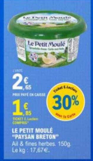 le petit moulé "paysan breton"