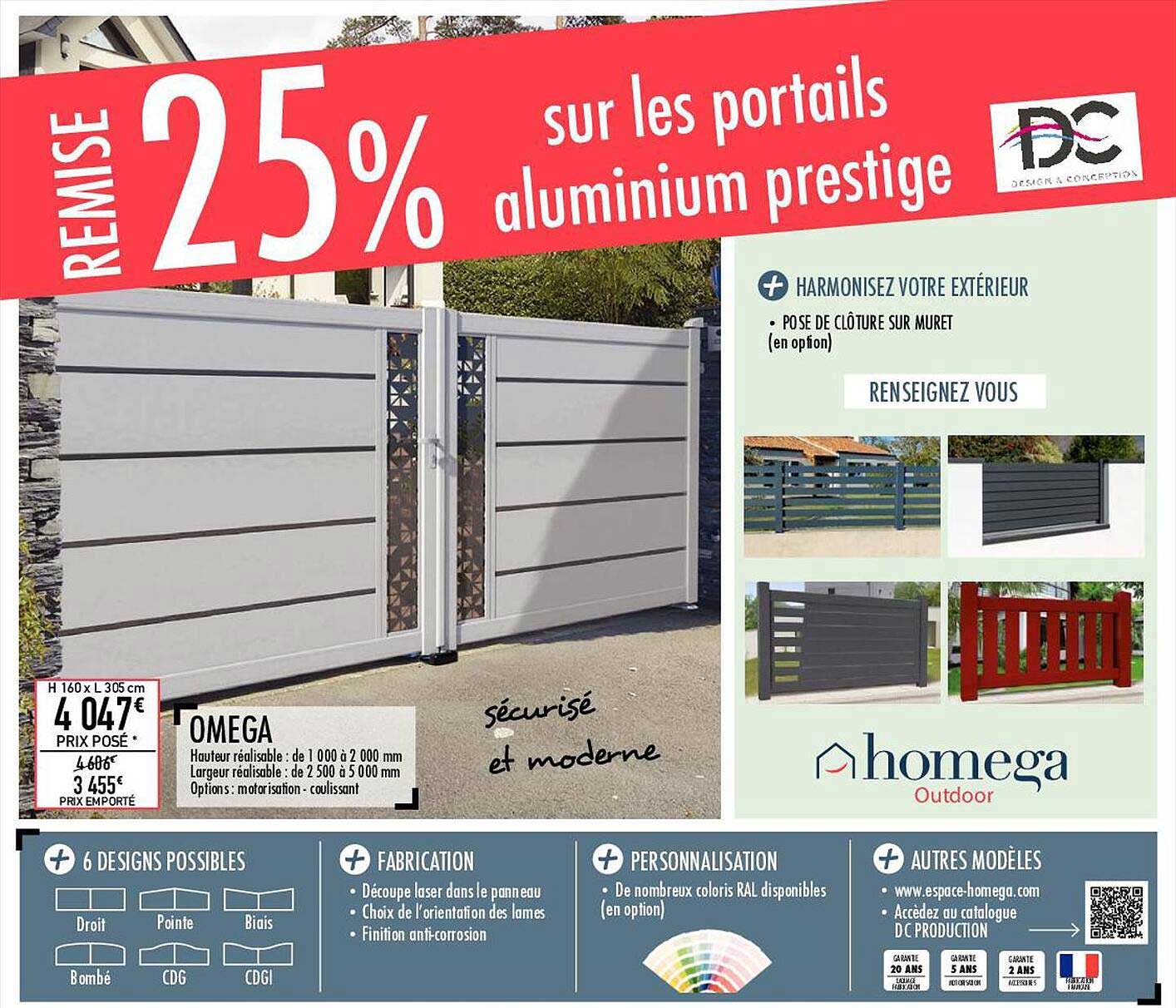 les portails aluminium prestige
