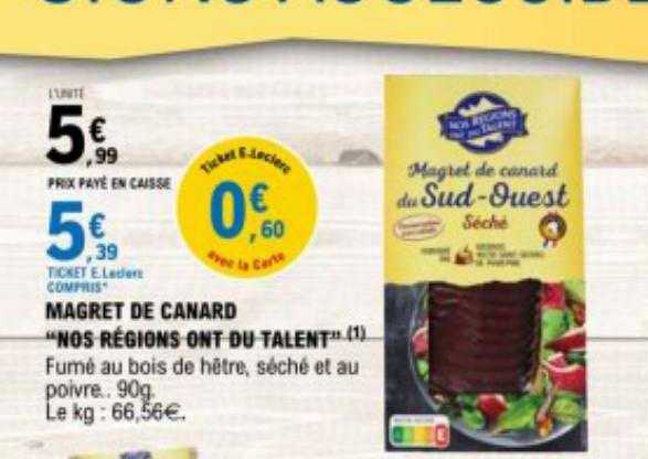 magret de canard "nos régions ont du talent"