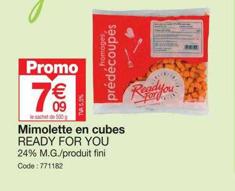 mimolette en cubes ready for you