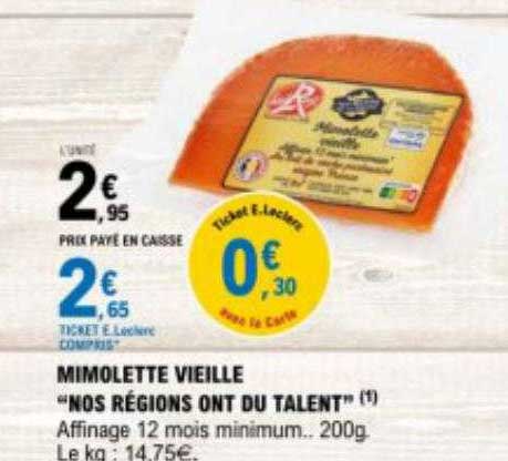 mimolette vieille "nos régions ont du talent"