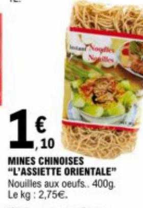 mines chinoises "l'assiette orientale"
