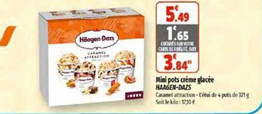 mini pots crème glacée häagen-dazs