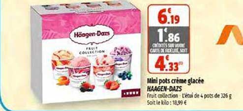 mini pots crème glacée häagen-dazs