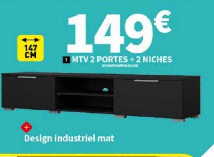 mtv 2 portes + 2 niches