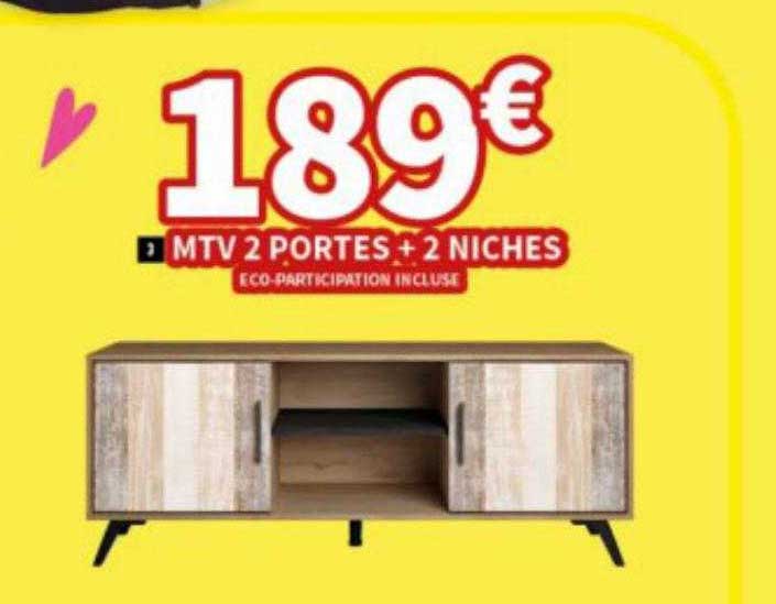 mtv 2 portes + 2 niches