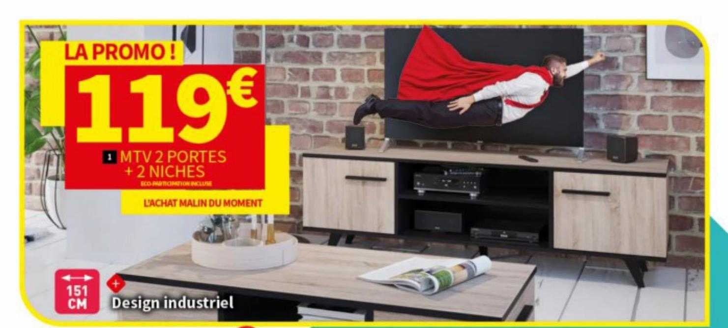 mtv 2 portes + 2 niches