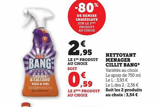 nettoyant ménager cillit bang