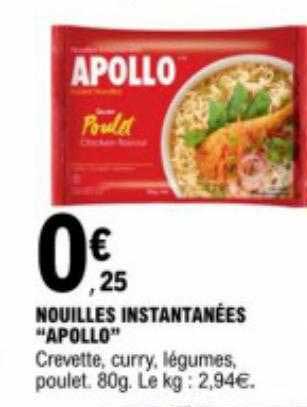 Nouilles Instantanées "apollo"