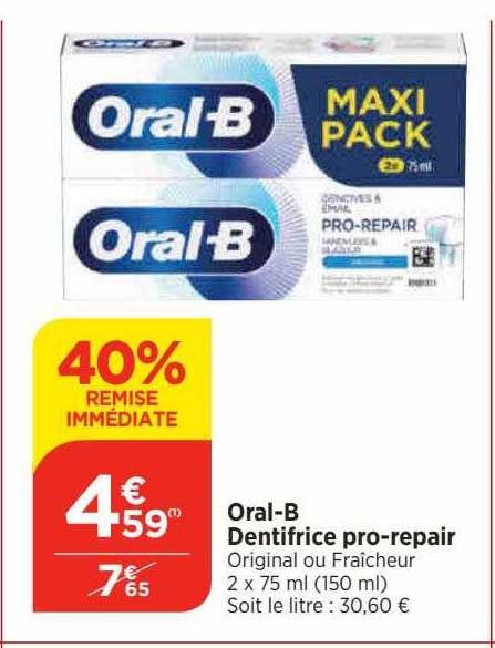 oral-b dentifrice pro-repair