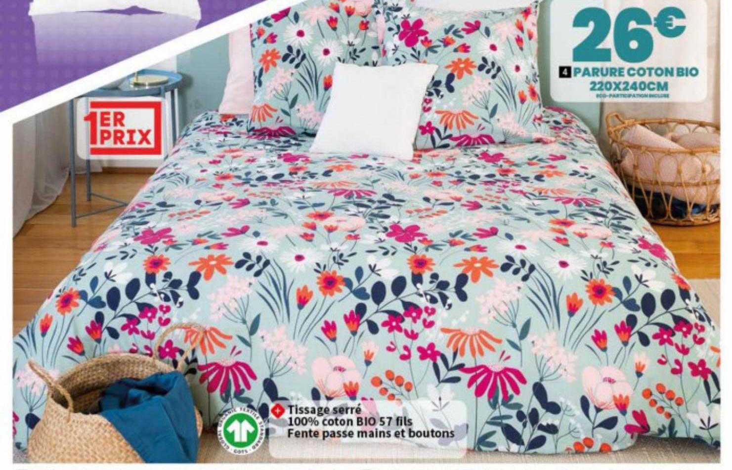 Parure Coton Bio 220 X 240 Cm