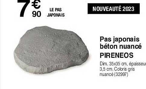 pas japonais béton nuancé pireneos