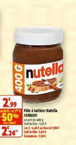 Pâte à Tartiner Nutella Ferrero