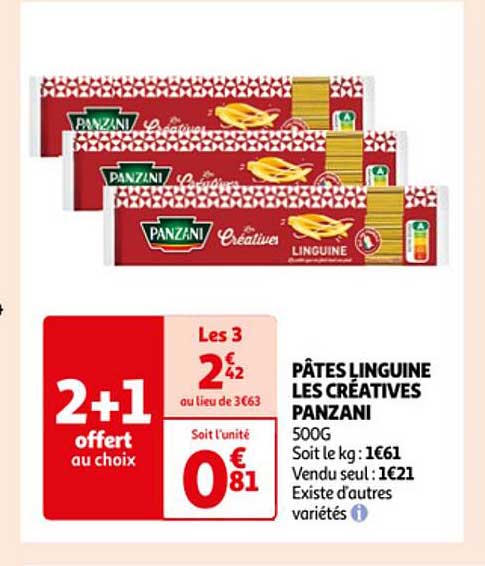 Pâtes Linguine Les Créatives Panzani