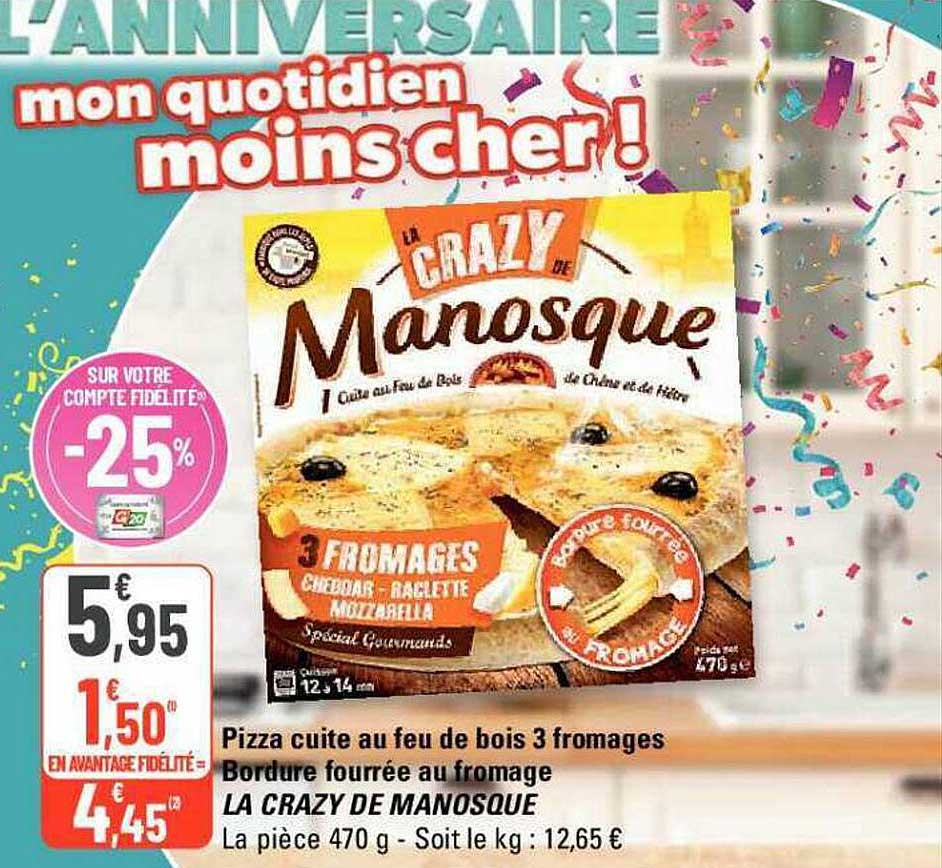 Pizza Cuite Au Feu De Bois 3 Fromages Bordure Fourrée Au Fromage La Crazy De Manosque