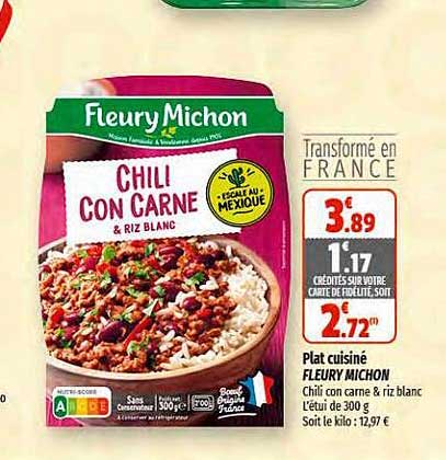 Plat Cuisiné Fleury Michon