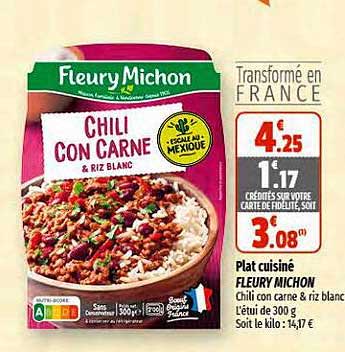 plat cuisiné fleury michon