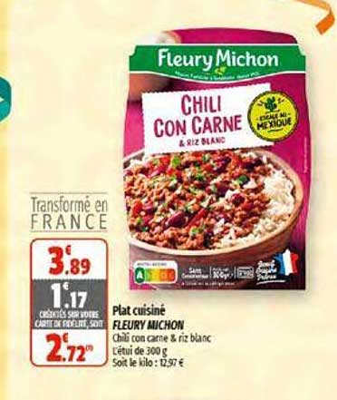 plat cuisiné fleury michon