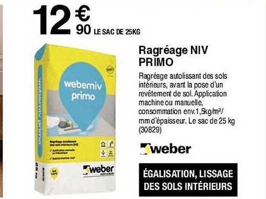 ragréage niv primo weber