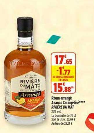 rhum arrangé ananas caramélisé rivière du mât