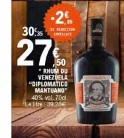 rhum du venezuela "diplomatico mantuano"