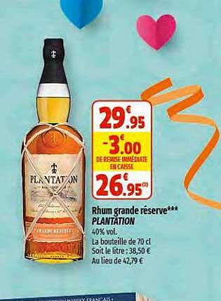 Rhum Grande Réserve Plantation