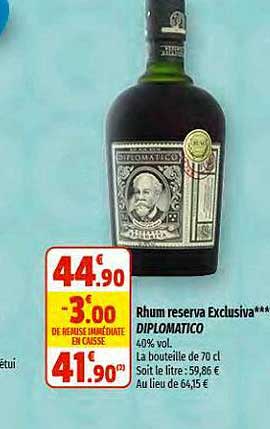 rhum reserva exclusiva diplomatico