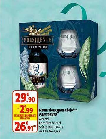 rhum vieux gran añejo presidente