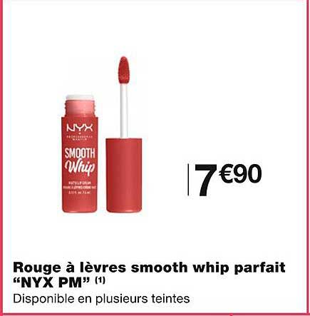 rouge à lèvres smooth whip parfait "nyx pm"