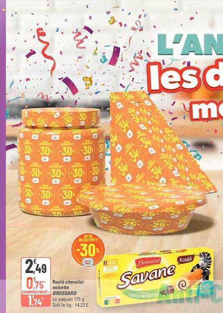 Roulé Chocolat Noisette Brossard