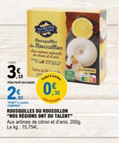 rousquilles du roussillon "nos régions ont du talent"