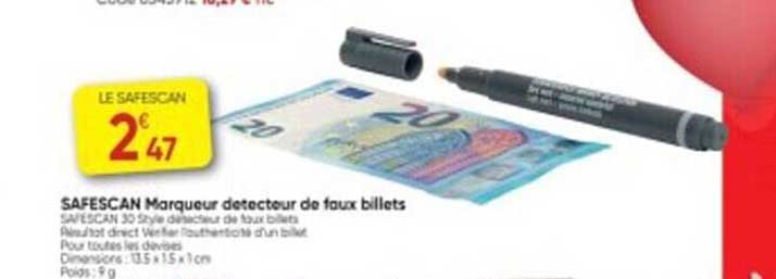 safescan marqueur détecteur de faux billets