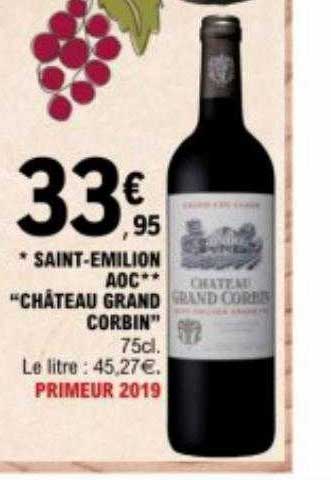 saint-émilion aoc "château grand corbin"