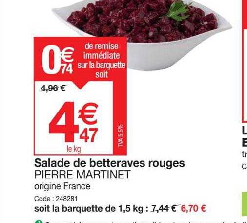 Salade De Betteraves Rouges Pierre Martinet