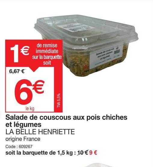 salade de couscous aux pois chiches et légumes la belle henriette