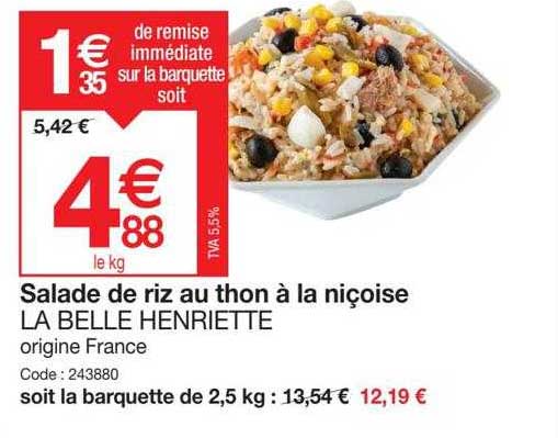 salade de riz au thon à la niçoise la belle henriette
