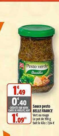 Sauce Pesto Belle France