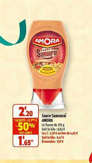 sauce samourai amora