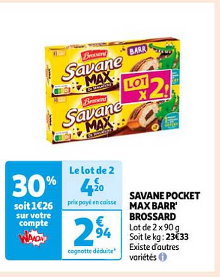 savane pocket max barr' brossard