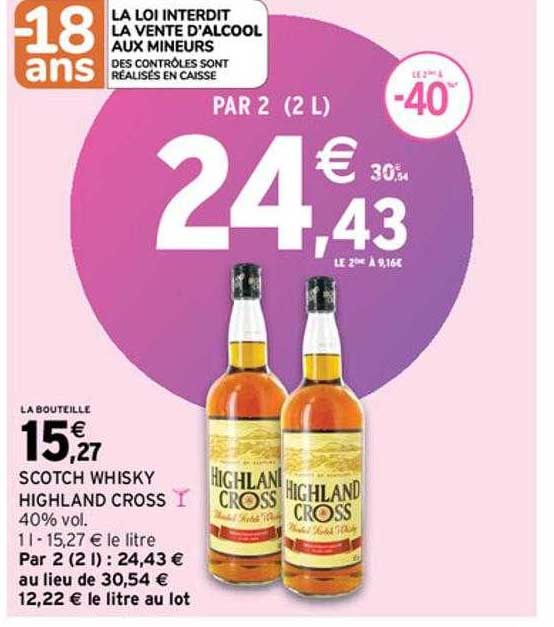 scotch whisky highland cross