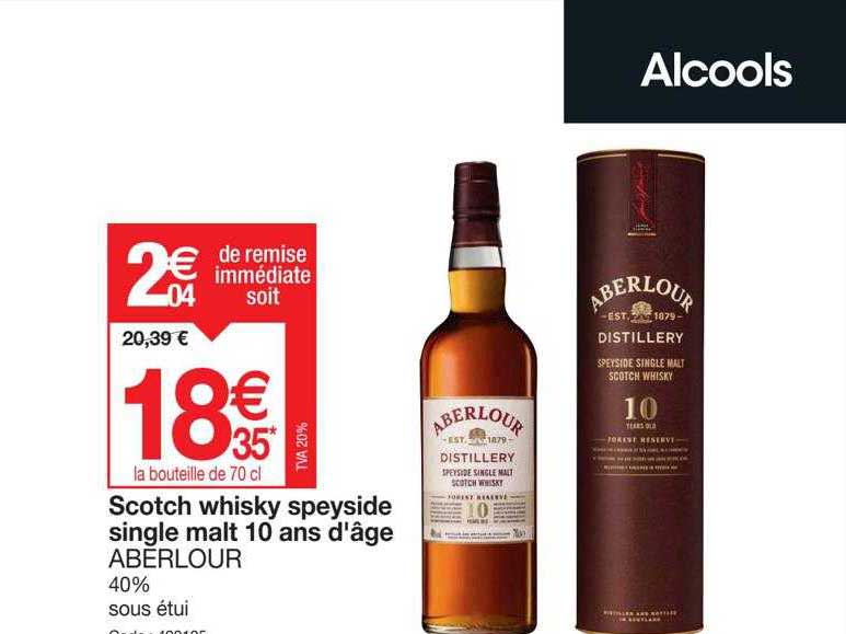 scotch whisky speyside single malt 10 ans d'âge aberlour