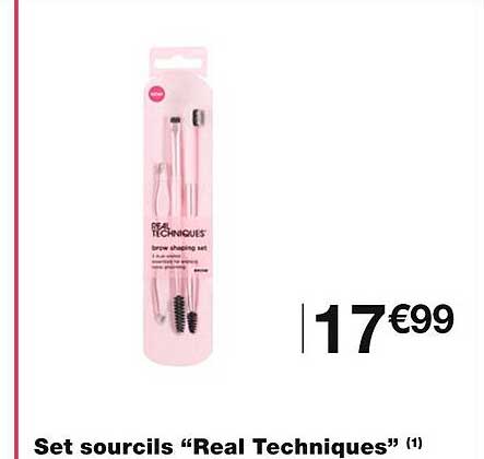 set sourcils "real techniques"