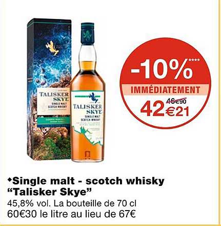 single malt - scotch whisky "talisker skye"