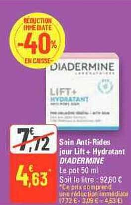 soin anti-rides jour lift+ hydratant diadermine