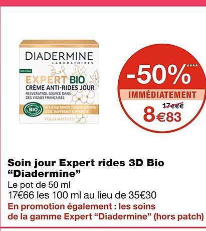 soin jour expert rides 3d bio "diadermine"
