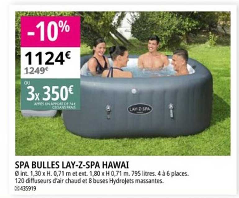spa bulles lay-z-spa hawai