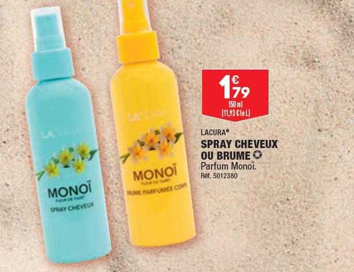 spray cheveux ou brume lacura