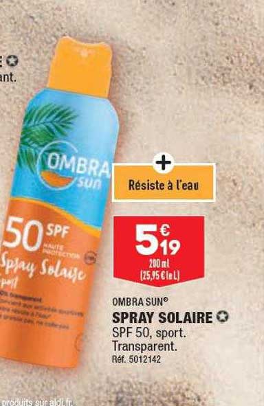spray solaire ombra sun