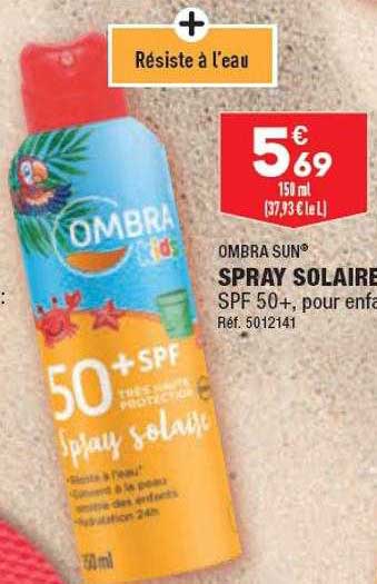 spray solaire ombra sun