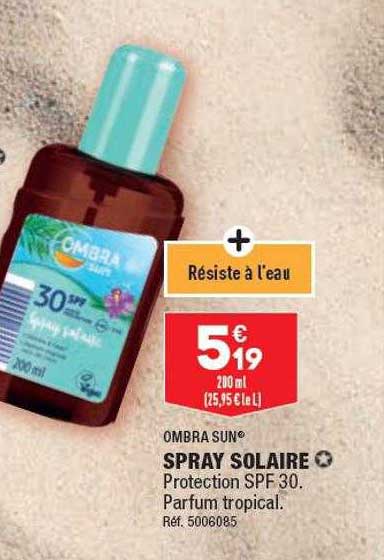 spray solaire ombra sun